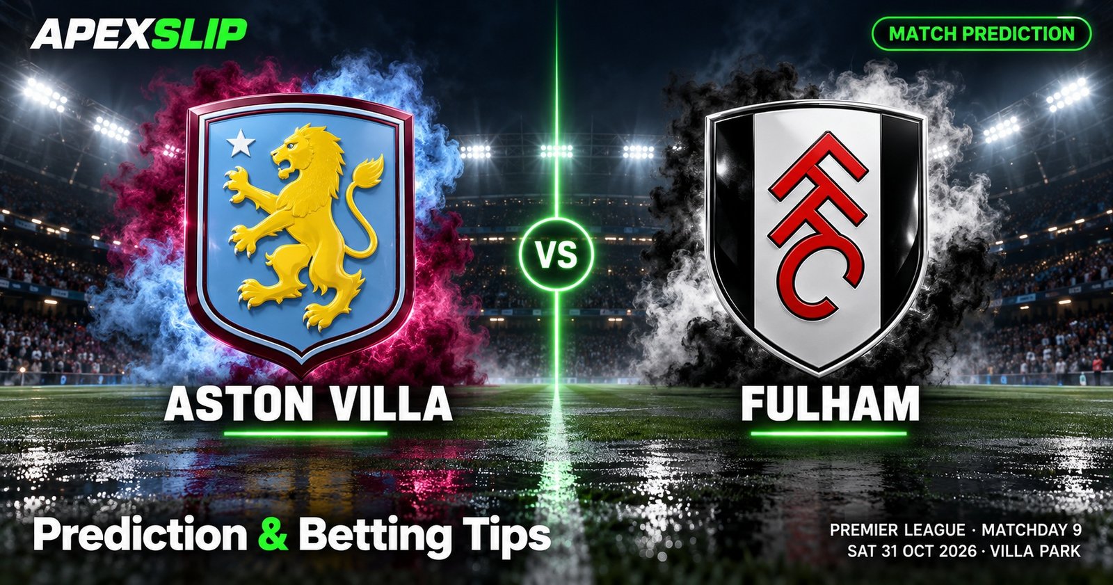 Aston Villa vs Fulham prediction cover