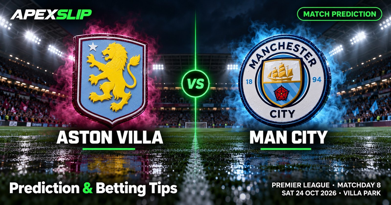 Aston Villa vs Man City prediction cover