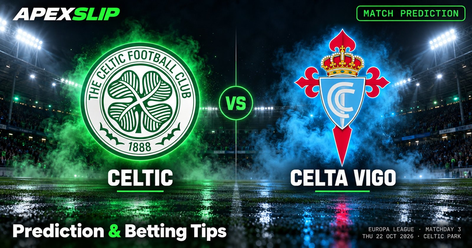 Celtic vs Celta Vigo prediction cover for the Europa League game at Celtic Park