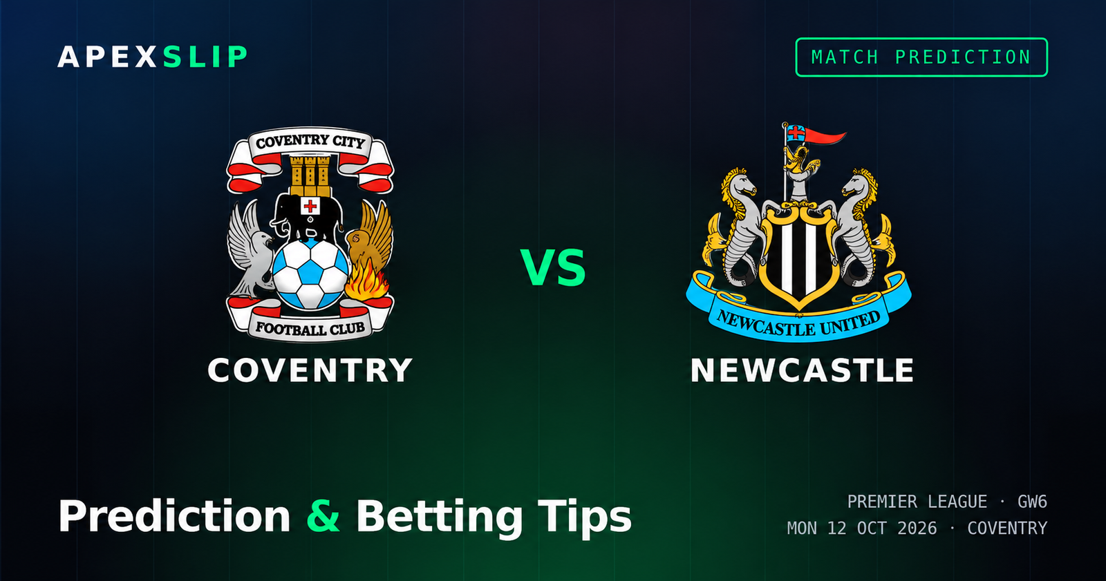 Coventry vs Newcastle Prediction | Premier League
