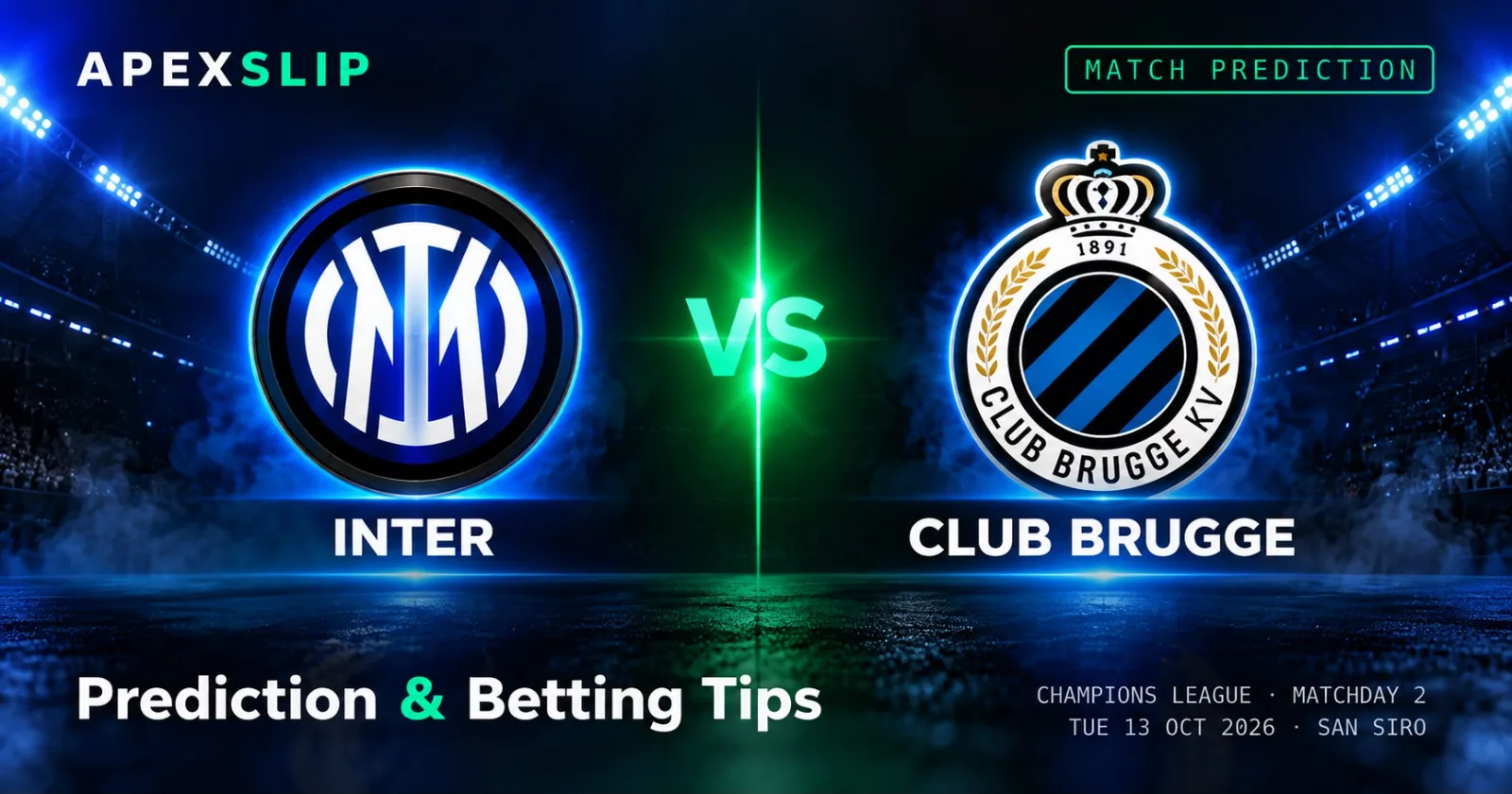 Inter vs Club Brugge prediction Champions League cover