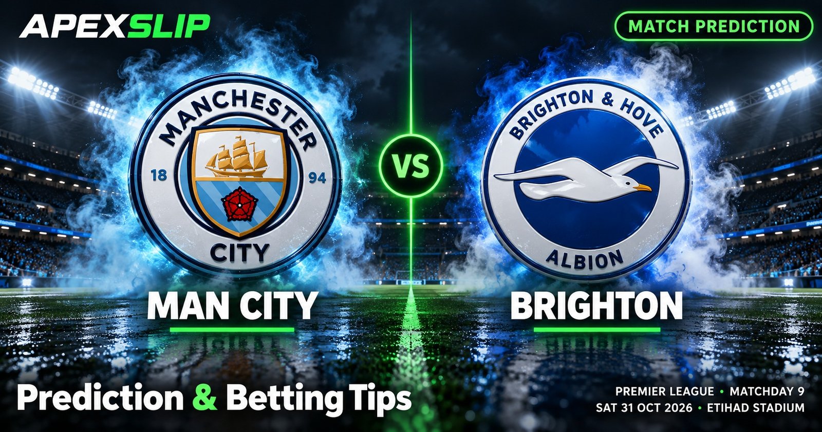 Man City vs Brighton prediction cover