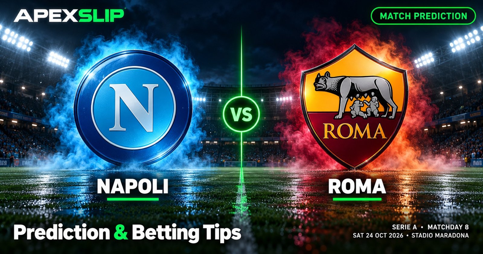 Napoli vs Roma prediction cover