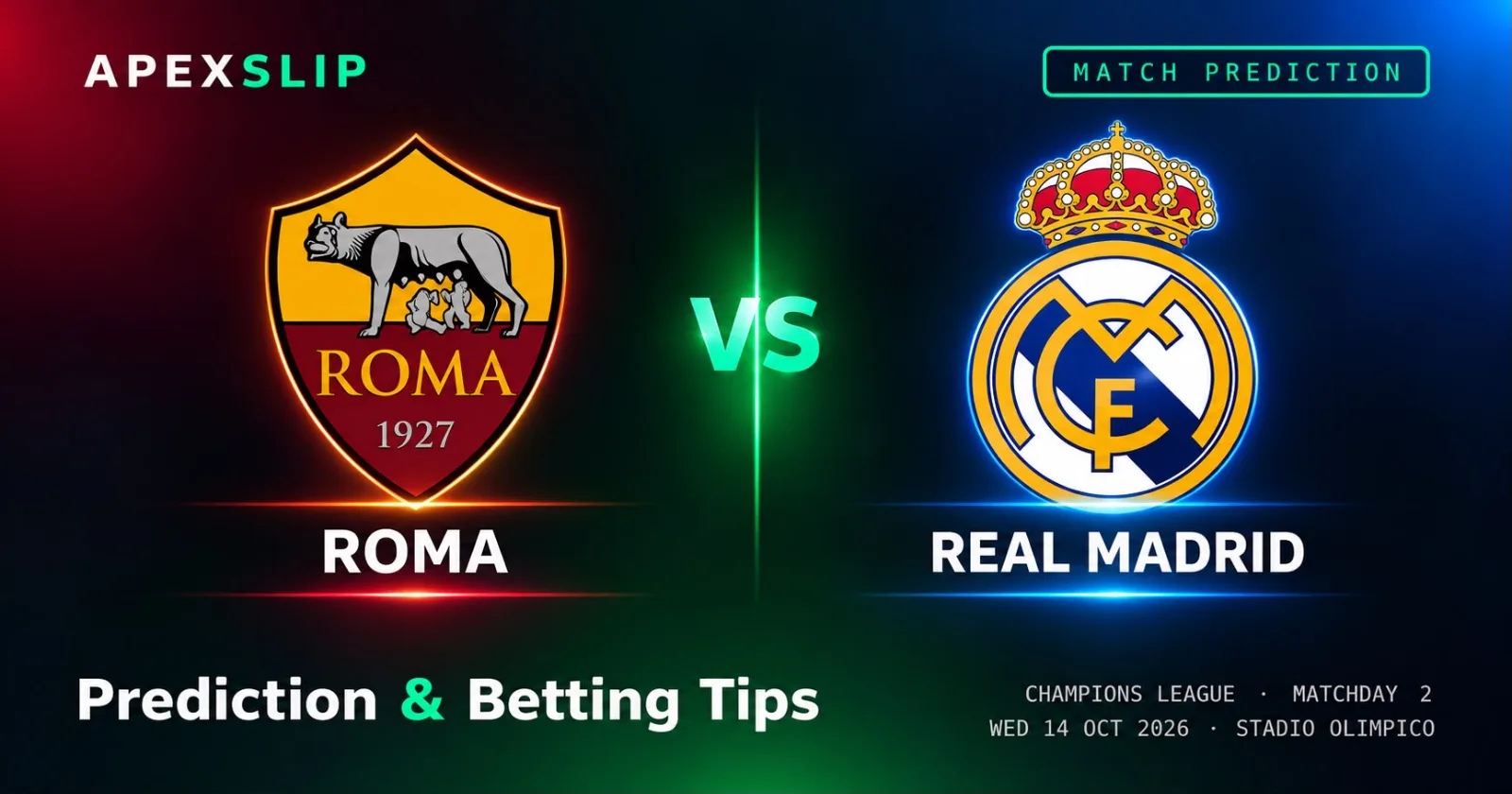 Roma vs Real Madrid prediction Champions League cover